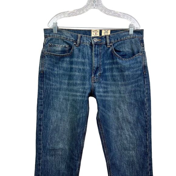 Red Head Brand Co Jeans Straight Leg 5 Pocket Zip Fly Blue Men Size 36Wx30L - Picture 2 of 6